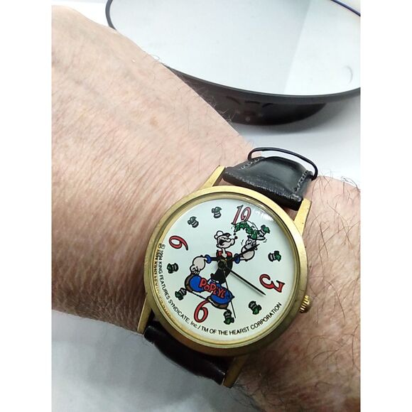 Popeye  - King Features Syndicate / Hearst Corporation - 1994  Vintage Watch - Picture 3 of 11